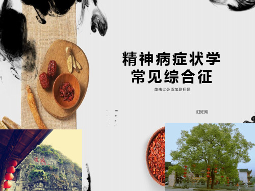 精神科常见综合征