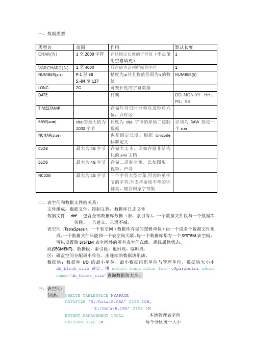 Oracle学习笔记