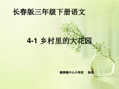乡村里的大花园