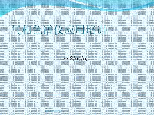 气相色谱仪培训教程ppt课件