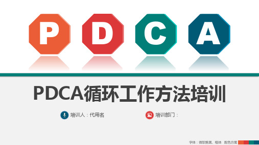 医院PDCA医院护理PDCA循环工作方法培训课件
