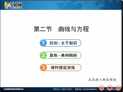 202X版高中全程复习方略配套课件：10.2曲线与方程(苏教版·数学理)
