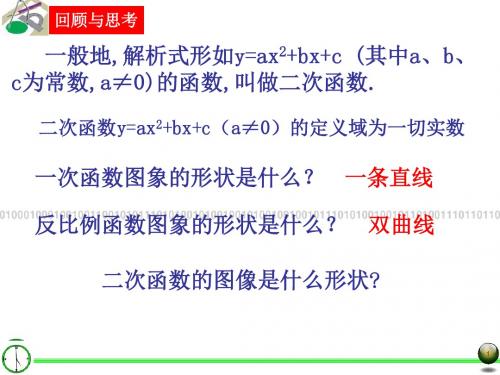 2017秋上海教育版数学九上26.2《特殊二次函数的图象》(第1课时)ppt课件