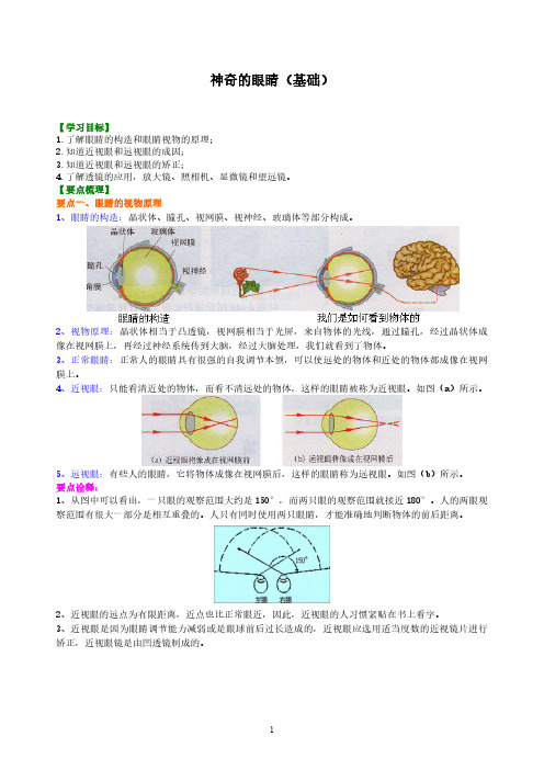 神奇的眼睛 (基础) 知识讲解