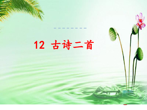 小学三年级上册语文《12古诗二首 池上》