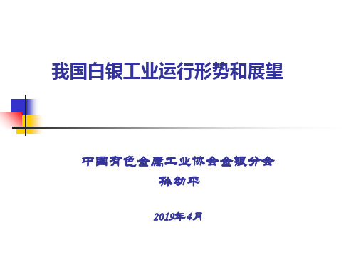 我国白银工业运行形势和展望-文档资料