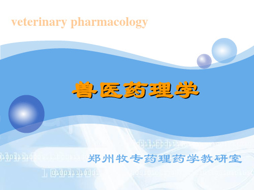 兽药及剂型课件兽医药理学课件