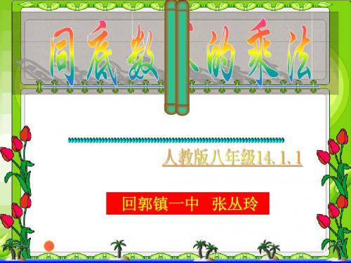 《同底数幂的乘法》PPT课件