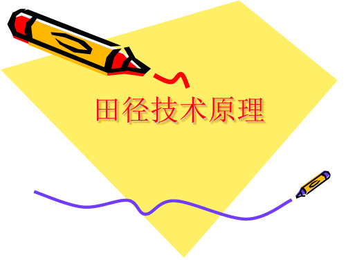体育学院 田径专业裁判培训《田径技术原理》