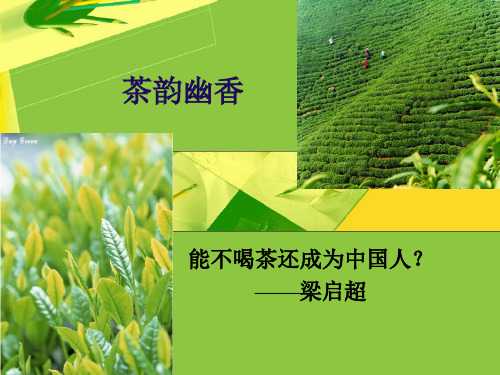 茶文化——茶韵幽香