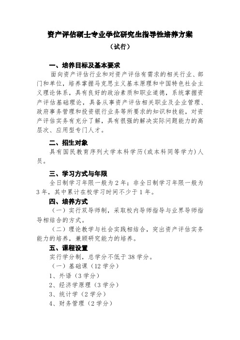0256-资产评估硕士