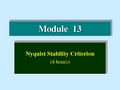 大学自动控制课件教案-Module13