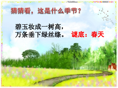 一年级下册美术03春天的色彩 课件