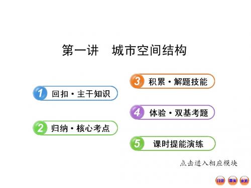 2014年高考一轮复习课件：2.2.1城市空间结构