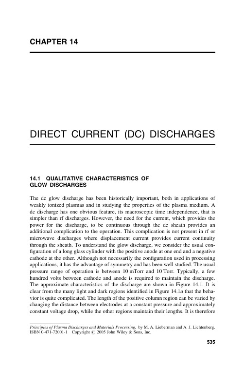 Principles of Plasma Discharges and Materials Processing第14章