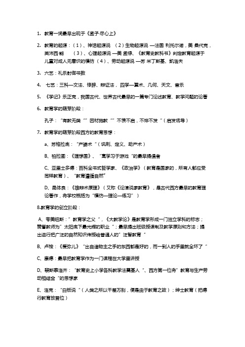 教育知识与能力2015——人物