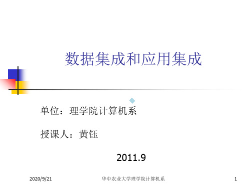 数据集成与应用集成