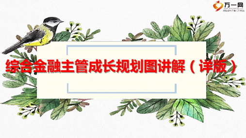 国寿综合金融主管成长规划图讲解详版33页