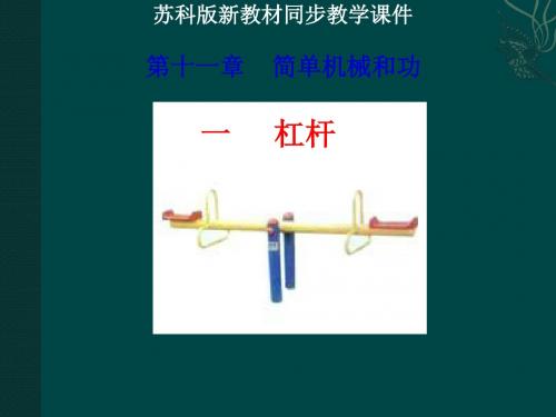 杠杆 PPT课件30 苏科版1