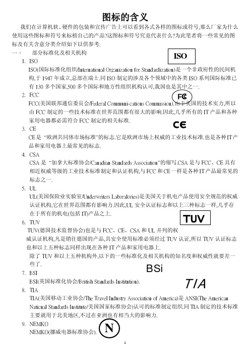 安规符号认识