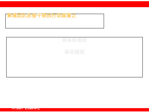 商务经理的职业规划 (PPT 58张)