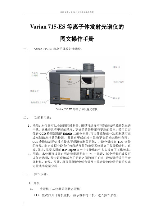 Varian715ES等离子体发射光谱仪操作手册