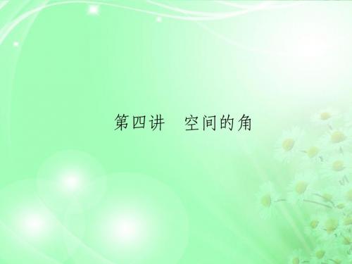 高考数学总复习 9.4空间的角课件 人教版