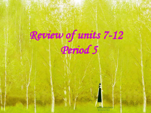 新目标初中英语课件七年级上册Reviewofunits712R125