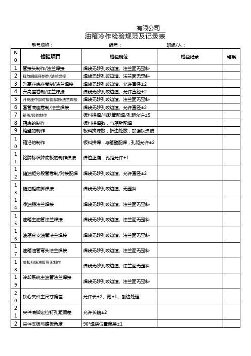 (精选文档)油箱检验规范记录表(使用)