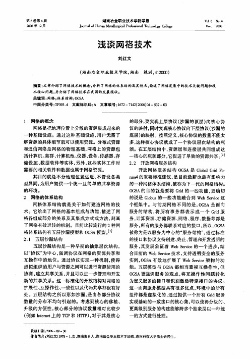 浅谈网格技术