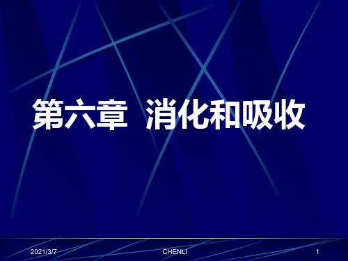 消化和吸收PPT课件
