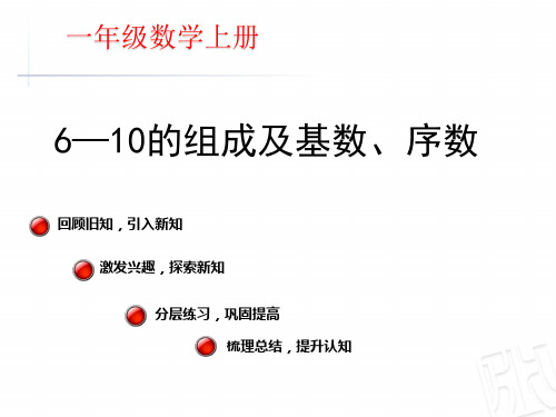 一年级数学上册教案《6—10的组成及基数、序数》