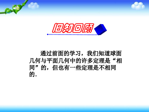 高中数学人教A版选修第八讲欧式几何与非欧几何课件