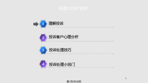 如何高效处理客户投诉PPT课件