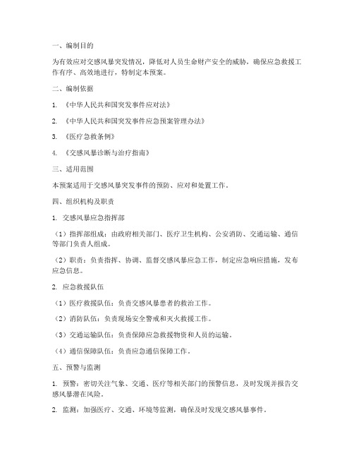 交感风暴应急预案