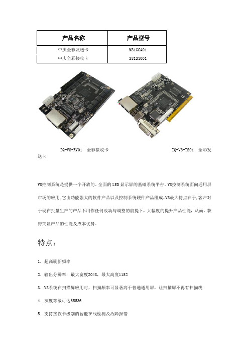 中庆系统参数