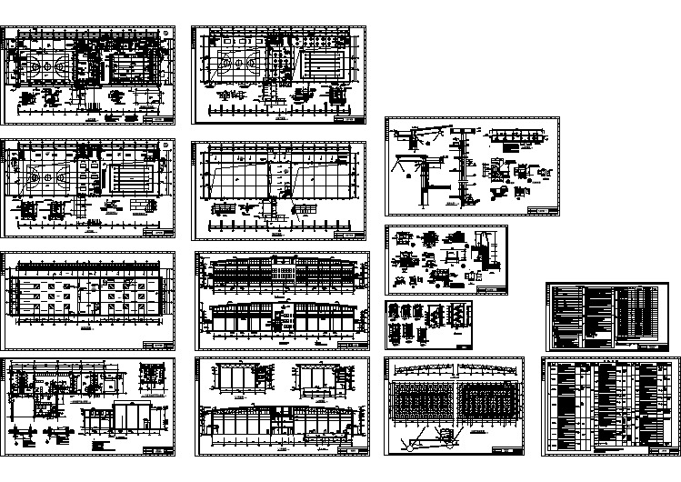 苏州市中心体育馆全套建筑施工设计cad图纸（含马道平面布置图）