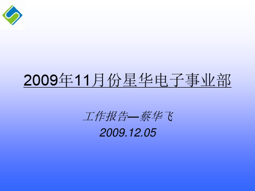 11月度工作总结报告-蔡华飞