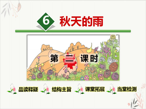 秋天的雨ppt课件(完美版)(第二课时)