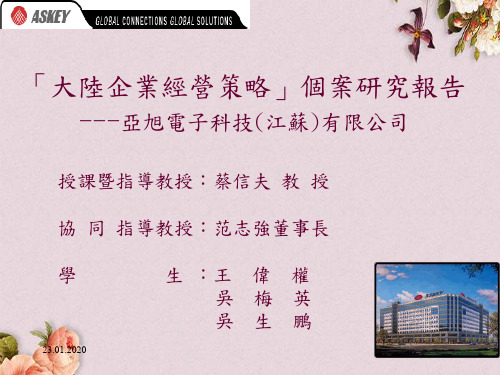 大陆企业经营策略研究报告概述(ppt 63页)
