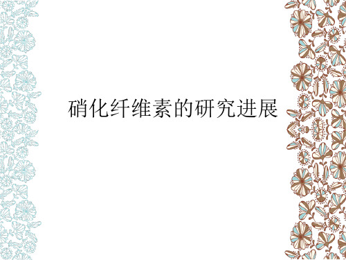硝化纤维的研究进展