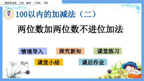 最新审定版一年级数学下册《第7单元 100以内的加减法(二)【全单元】》精品PPT优质青岛版课件