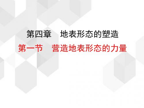 人教版高中地理必修一第四章第一节营造地表形态的力量  课件(共42张PPT)