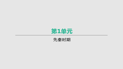内蒙古包头中考历史一轮复习课件--第1单元先秦时期(39张)