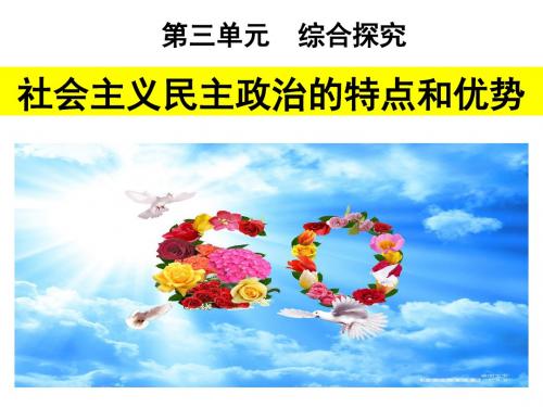 课件：社会主义民主政治的特点和优势