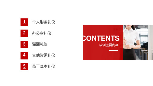 企业新员工入职商务礼仪培训内容宣讲PPT课件