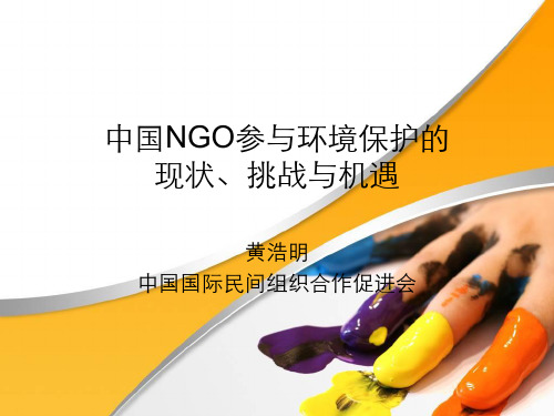 中国NGO参与环境保护的现状挑战与机遇