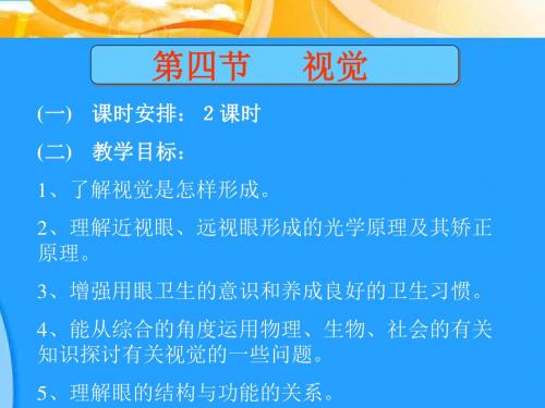 光与视觉备课要点1--华师大版