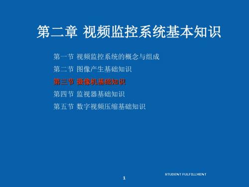 视频监控系统基本知识课件(PPT 28张)