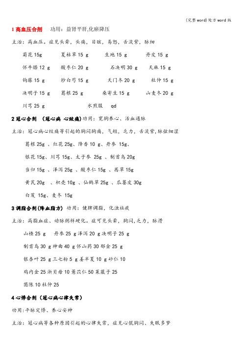 (完整word)处方word版
